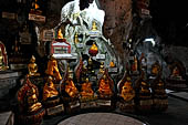 Inle Lake Myanmar. Pindaya, the famous Shwe Oo Min pagoda, a natural cave filled with thousands of gilded Buddha statues.